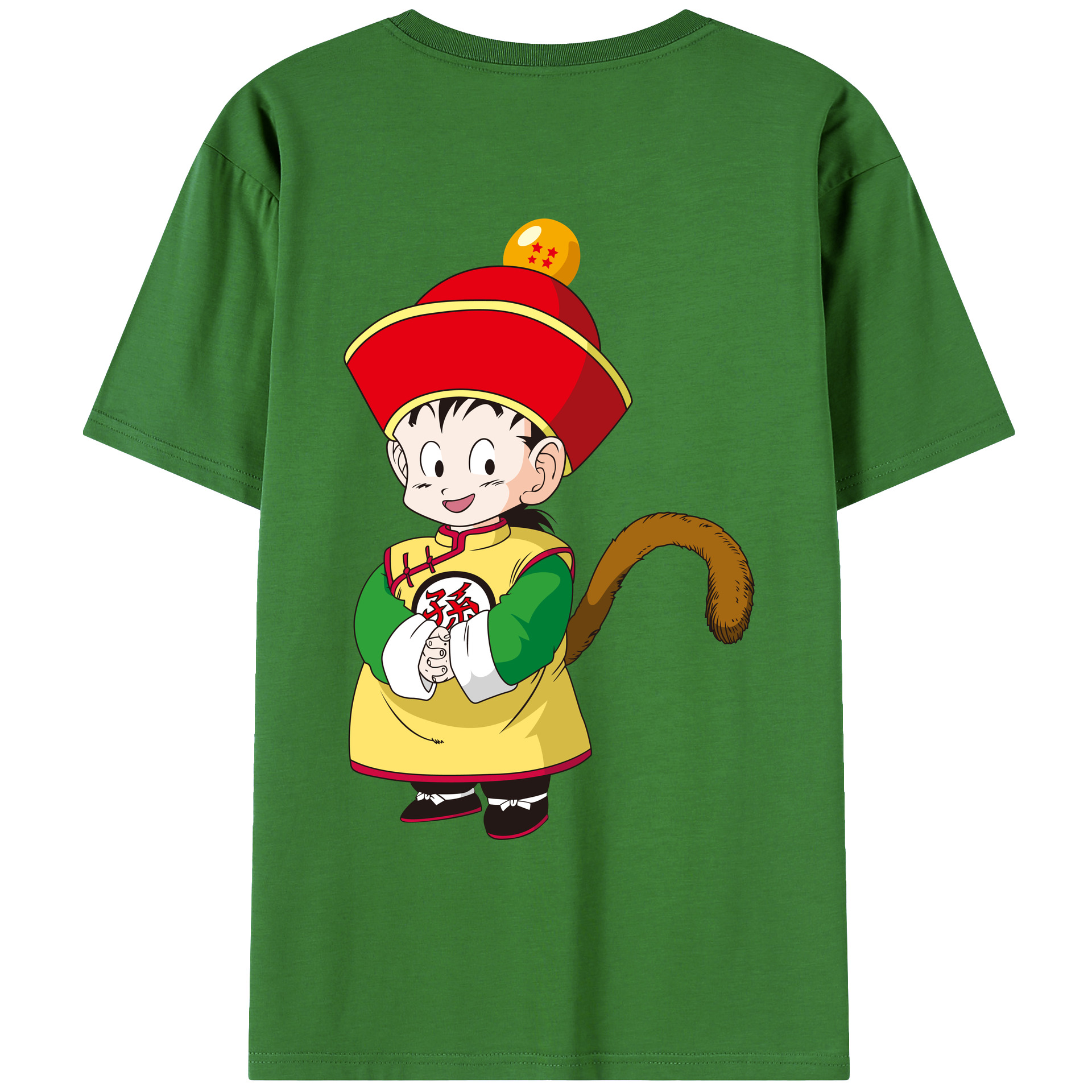（画像用） ドラゴンボール 孫悟空（そん ごくう）Son Goku カカロット DRAGON BALL Kakarotto レディース半袖Tシャツ(バックプリント)